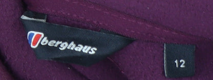 Berghaus Women's Purple Fleece Jacket Size 12 Lightweight Outdoor