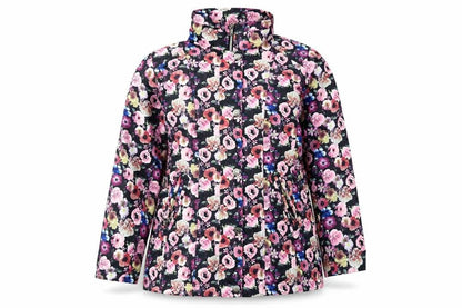 Damart Women’s Multicoloured Floral Rain Coat Jacket Size 14