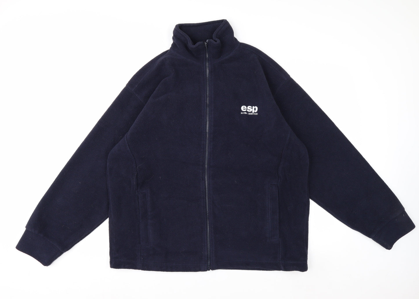 ØRN Men's Blue Full Zip Fleece Work Jacket L Regular Fit