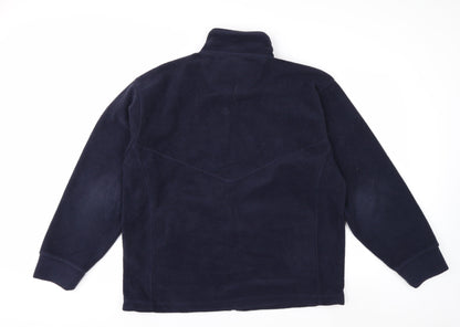 ØRN Men's Blue Full Zip Fleece Work Jacket L Regular Fit