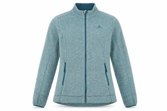 Quechua Women's Blue Full Zip Fleece Jacket Size L Outdoor Wear