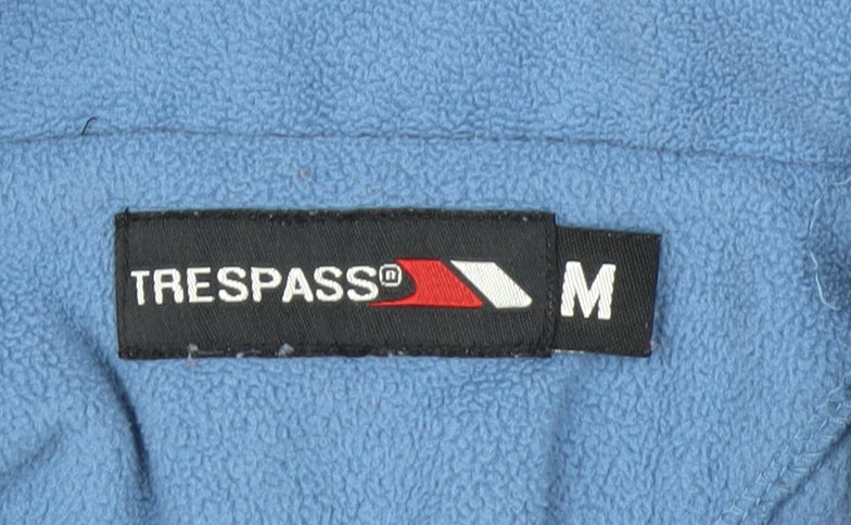 Trespass Women's Blue Fleece Pullover Sweatshirt Medium 1/2 Zip