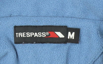 Trespass Women's Blue Fleece Pullover Sweatshirt Medium 1/2 Zip