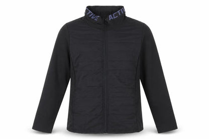Active by Zizzi Black Softshell Mid-Length Full Zip Jacket M