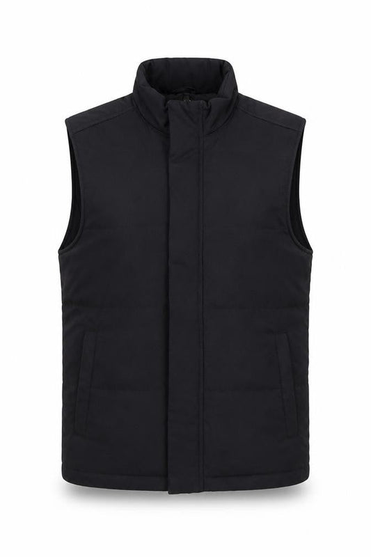 Zara Womens Black Padded Waistcoat Bodywarmer Size S
