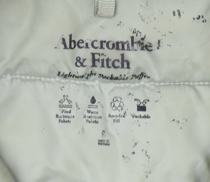 Abercrombie & Fitch Women's Green M Hooded Puffer Jacket