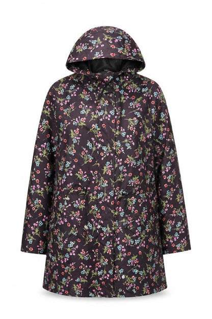 Peacocks Womens Multicoloured Floral Waterproof Rain Coat Size 12