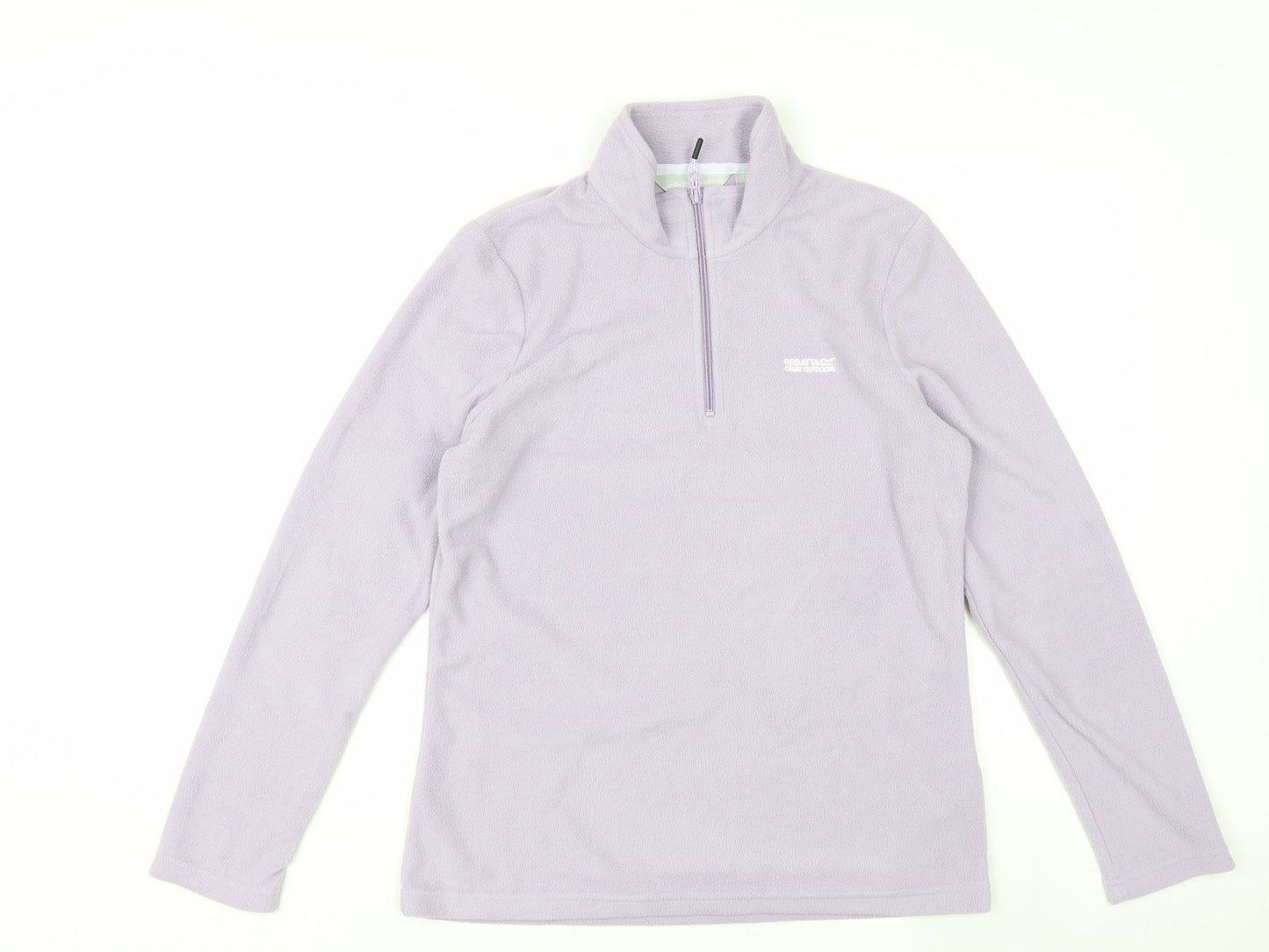 Regatta Great Outdoors Women's Lilac 1/4 Zip Fleece Sweatshirt UK 12