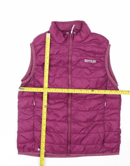 Regatta Womens Purple Puffer Waistcoat Size 10 Lightweight Outdoor