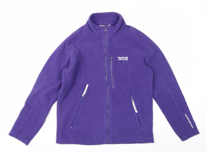 Regatta Women Purple Fleece Full Zip Outdoor Jacket Size 14