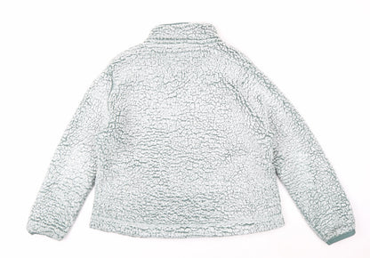 Weird Fish Women's Blue Fleece 1/4 Zip Pullover Sweatshirt Size 18