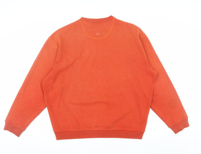 Callaway Men’s Orange Crew Neck Golf Sweatshirt Size M