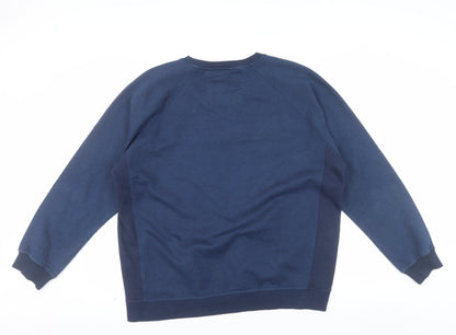 Racing Green Men's Blue XL Pullover Sweatshirt Cotton Blend