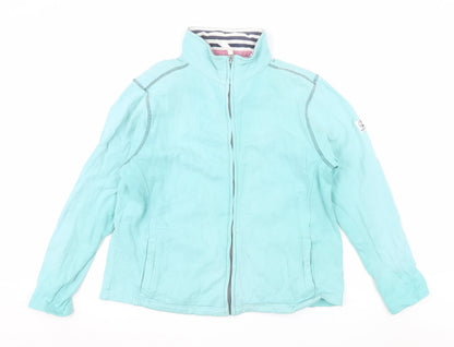 Lazy Jacks Women’s Aqua Blue Full Zip Sweatshirt XL Cotton