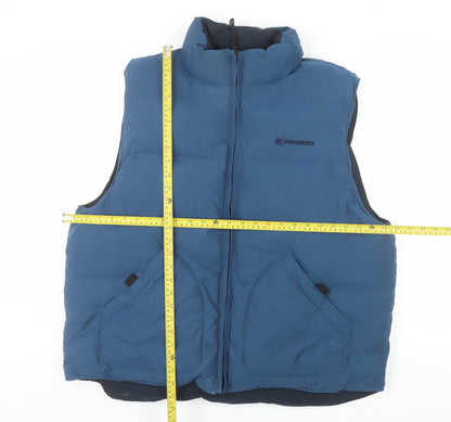 AE Performance Men's Blue XL Padded Bodywarmer Waistcoat