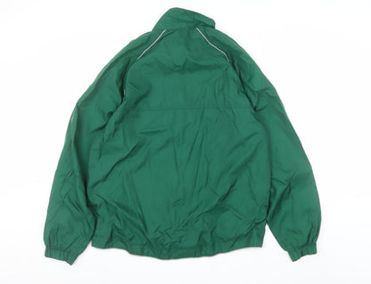 Reebok Men’s Green Windbreaker Jacket Size M UPEI Soccer Full Zip