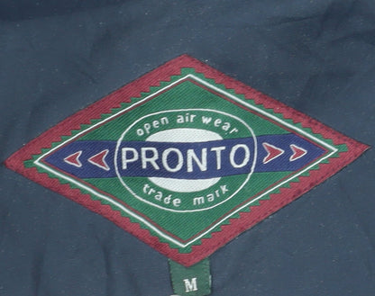 Pronto Men's Blue M Parka Jacket Polyester Lined Winter Coat