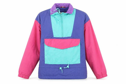 American Eagle Outfitters Women’s Multicoloured Nylon 90s Anorak Jacket Size S