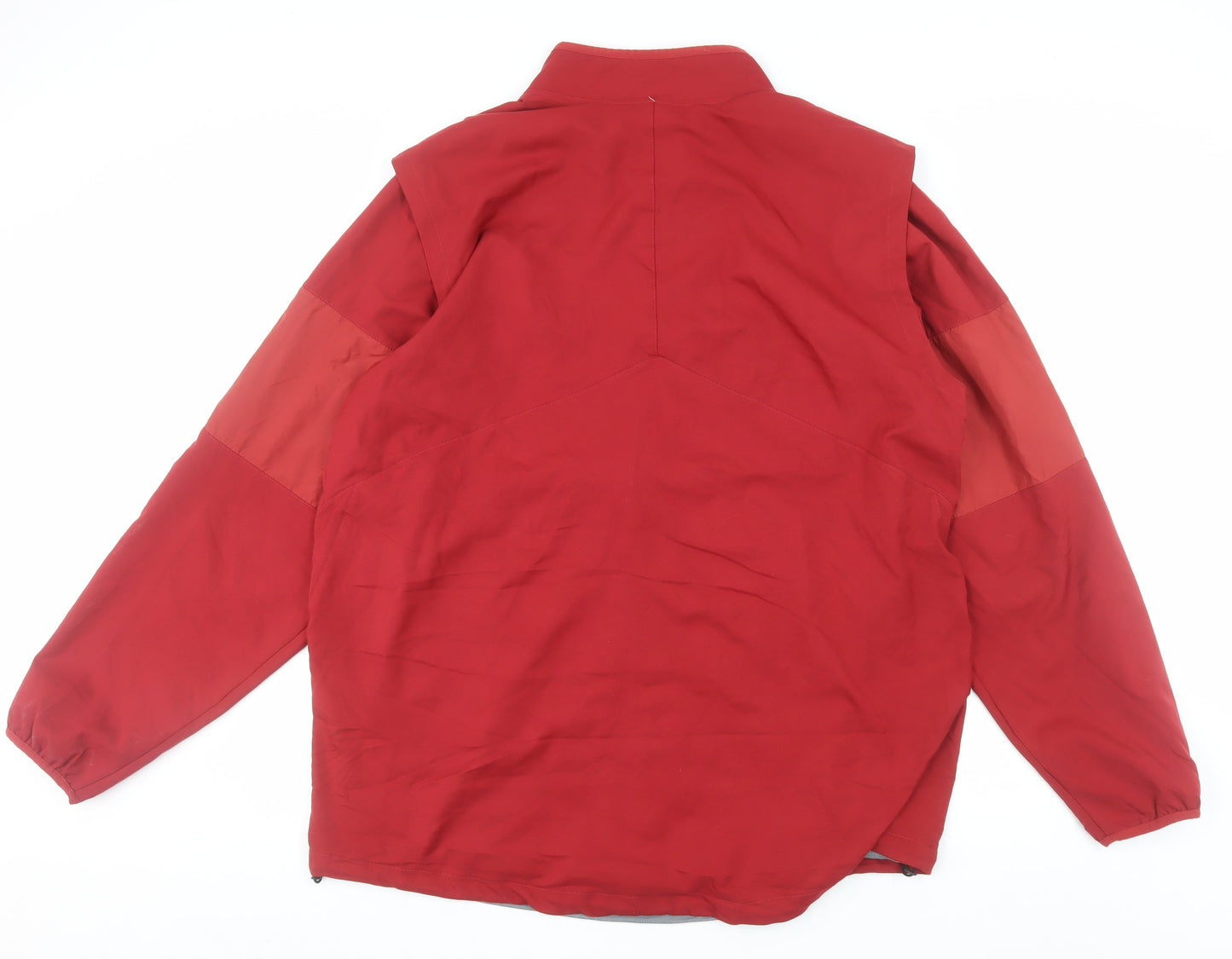 Nike Men's Red Dri-Fit XL Track Jacket Full Zip Breathable Sportswear
