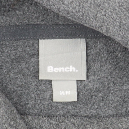 Bench Women Grey Pullover Hoodie Medium Polyester Logo Design