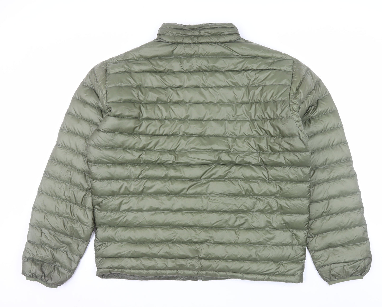 Kirkland Signature Men's Green Nylon Down Puffer Jacket L