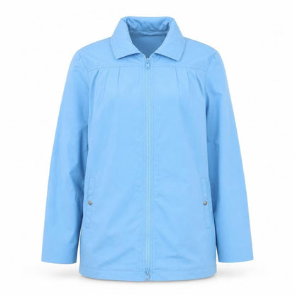 London Fog Women Blue Rain Coat Size 6 Mid-Length Waterproof