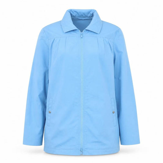 London Fog Women Blue Rain Coat Size 6 Mid-Length Waterproof