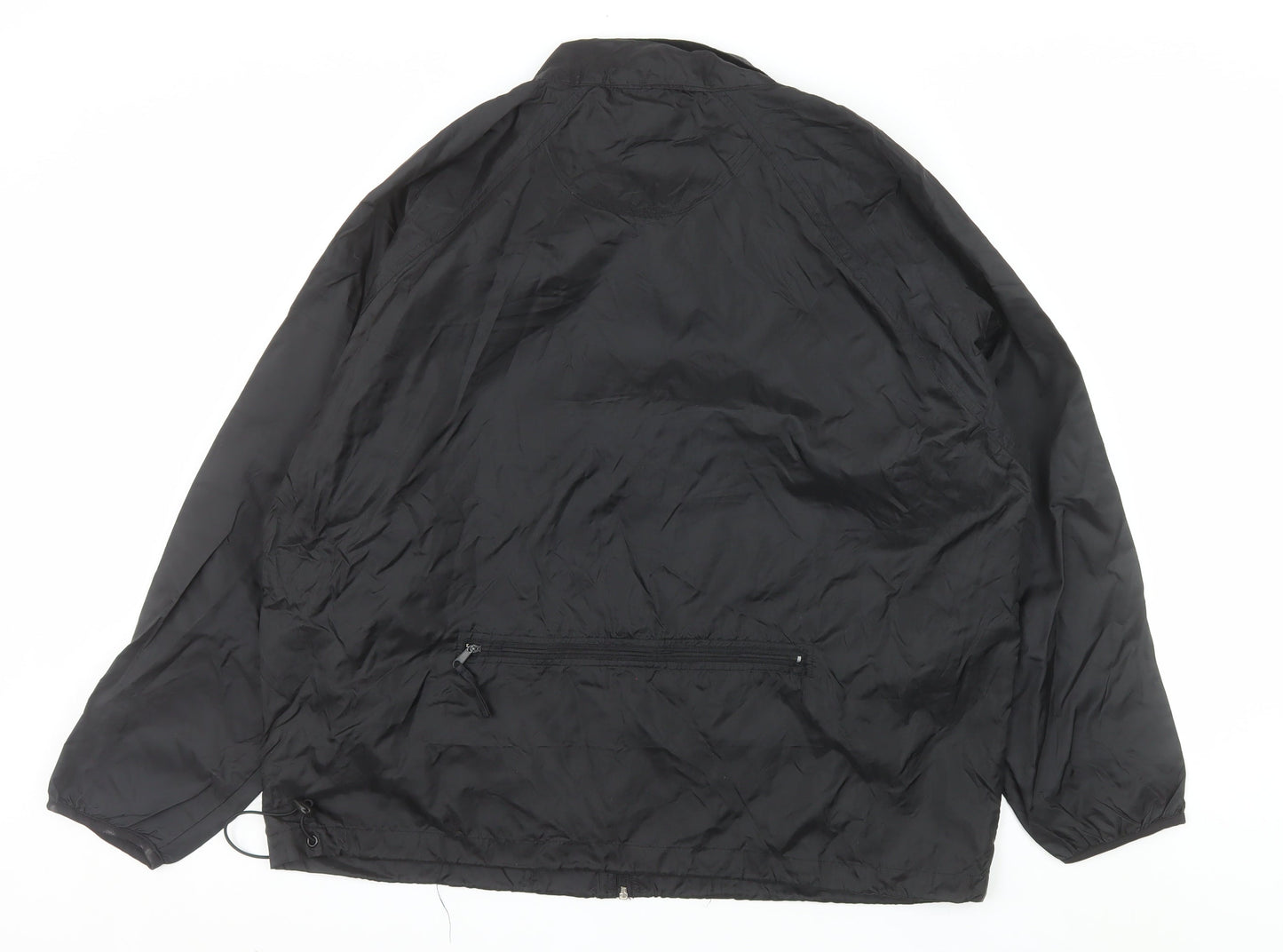Healthy Attitude Men's Black XL Windbreaker Nylon Jacket