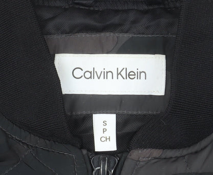 Calvin Klein Men's Multicoloured Camouflage Quilted Bomber Jacket Size S