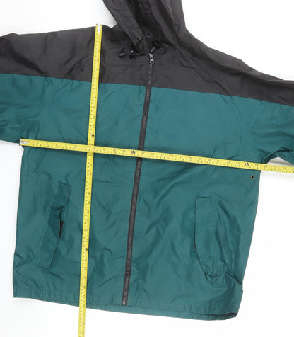 Viking Men’s Green Black XL Windbreaker Hooded Jacket