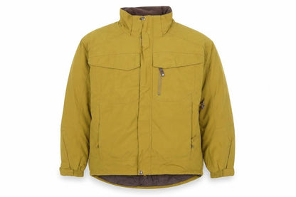 Ice Blue Men’s Brown L Water-Resistant Hooded Winter Parka Jacket