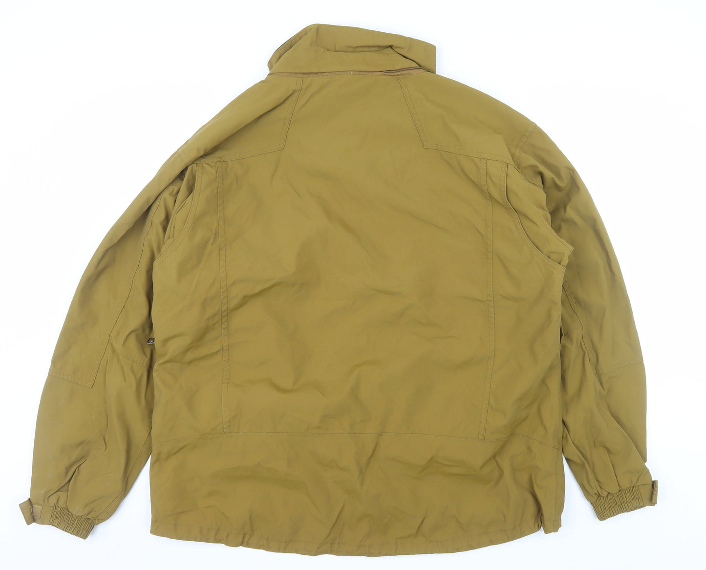 Ice Blue Men’s Brown L Water-Resistant Hooded Winter Parka Jacket