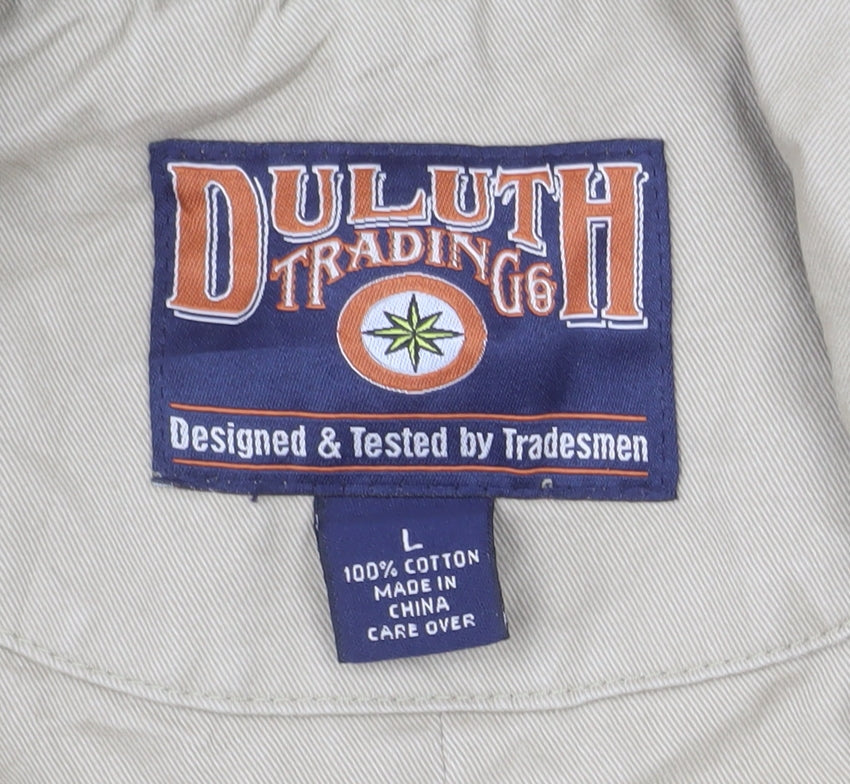 Duluth Trading Co Men's Beige Cotton Work Blazer Jacket L