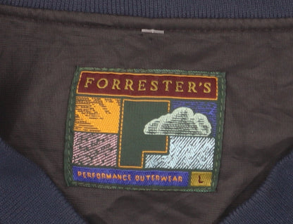 Forrester’s Men’s Green Check Pullover Quilted Sweatshirt L Outdoor