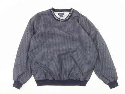 LA Loving Men's Blue XL Check Pullover Sweatshirt