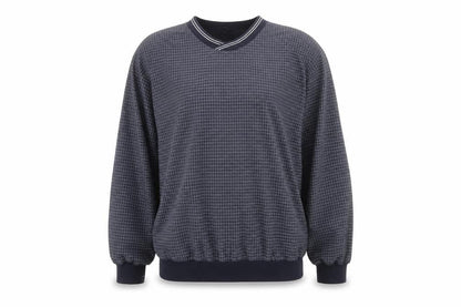 LA Loving Men's Blue XL Check Pullover Sweatshirt