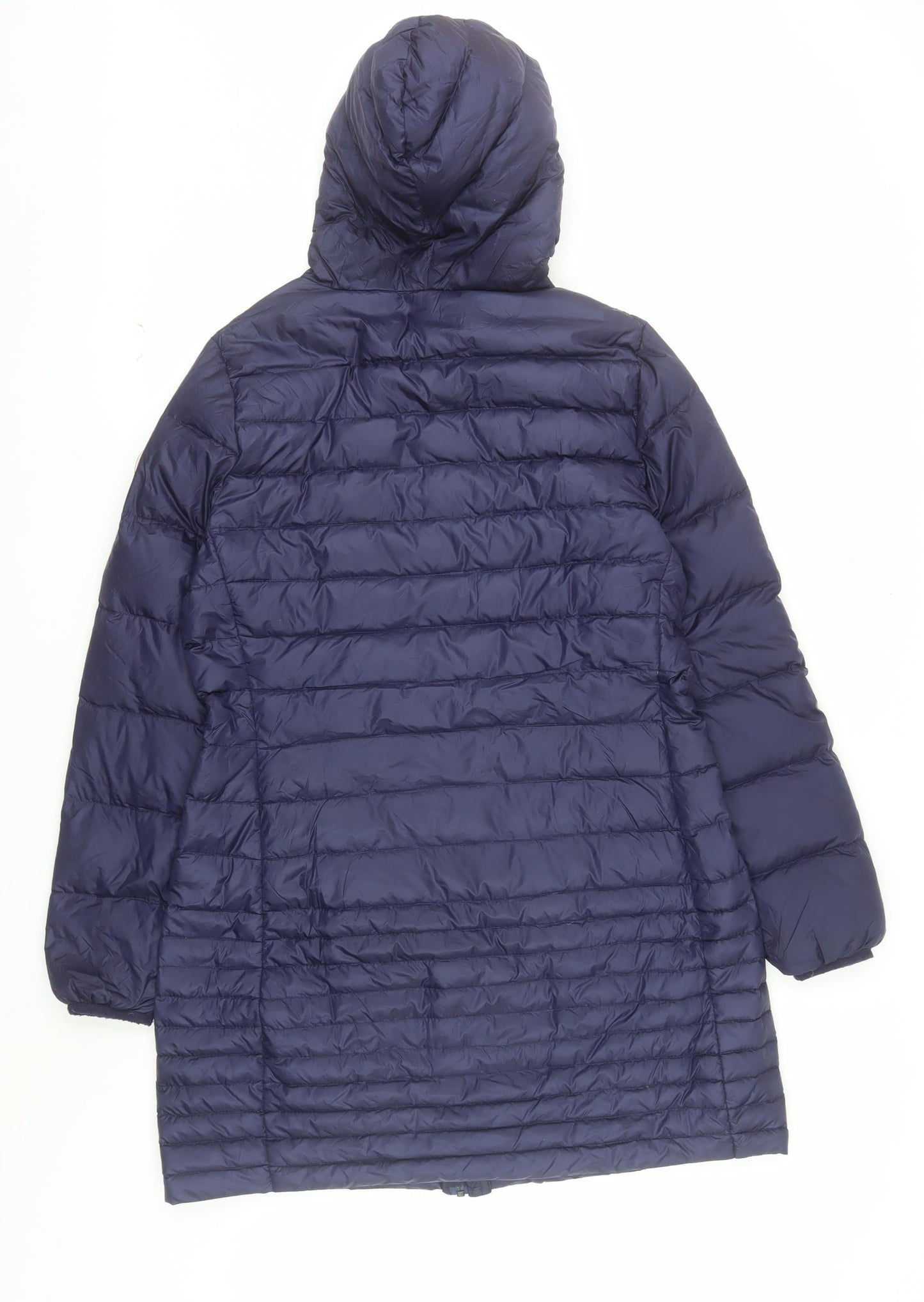 Harvey & Jones Women's Blue Size 12 Hooded Puffer Jacket