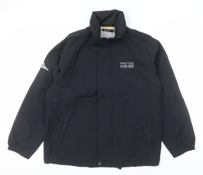 Nautica Men’s Blue NS-83 Puffer Jacket L Nylon Windproof