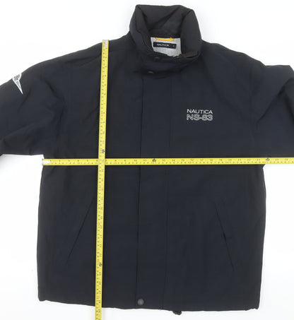 Nautica Men’s Blue NS-83 Puffer Jacket L Nylon Windproof