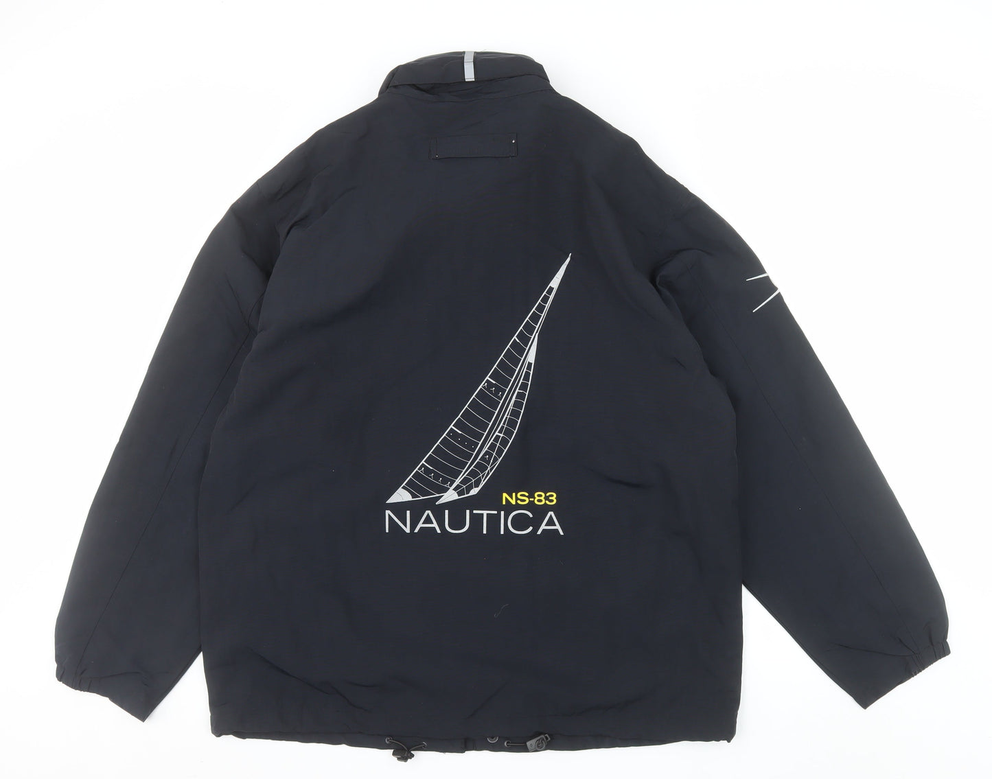 Nautica Men’s Blue NS-83 Puffer Jacket L Nylon Windproof
