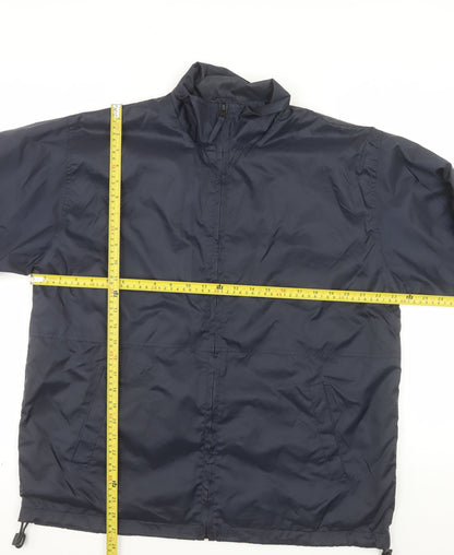 Brooklynn Fine Casuals Men's Navy Blue Windbreaker Jacket M