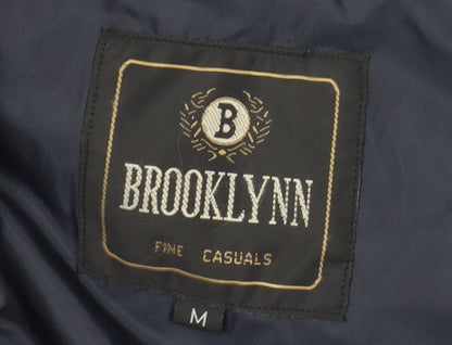 Brooklynn Fine Casuals Men's Navy Blue Windbreaker Jacket M