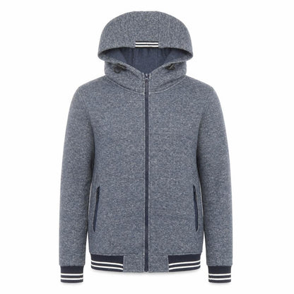 Universal Traveller Men's Blue Full Zip Hoodie XS Fleece Cotton Blend