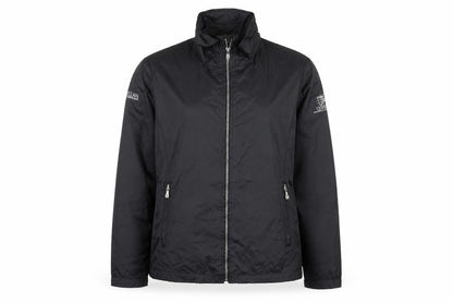 North End Womens Black Lightweight Nylon Zip Jacket Size S