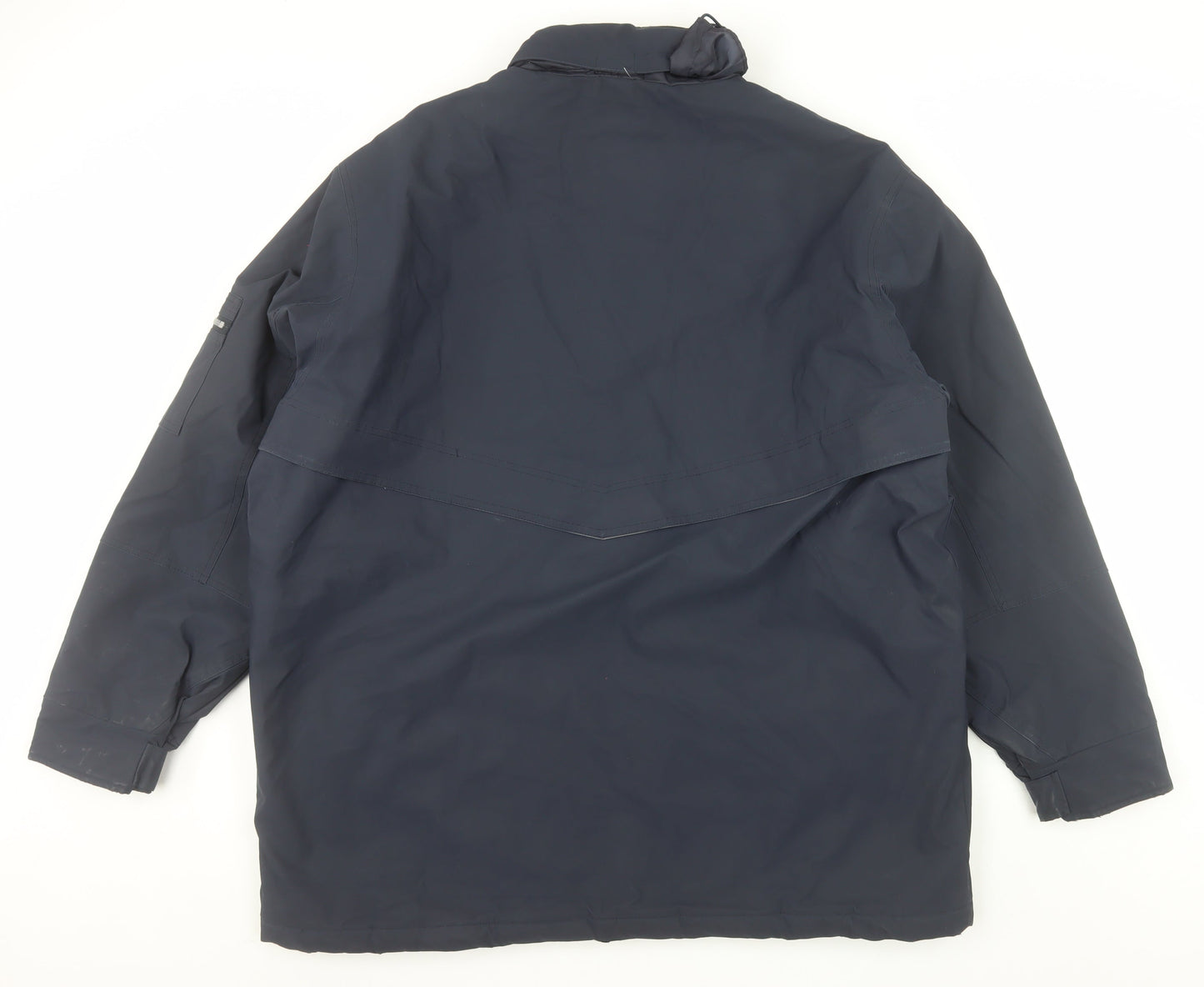 Parents Legend Men's Blue XL Parka Coat Full Zip Lined Water Resistant