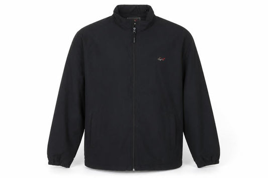 Greg Norman Men's Black M Basic Golf Jacket Full Zip Lightweight