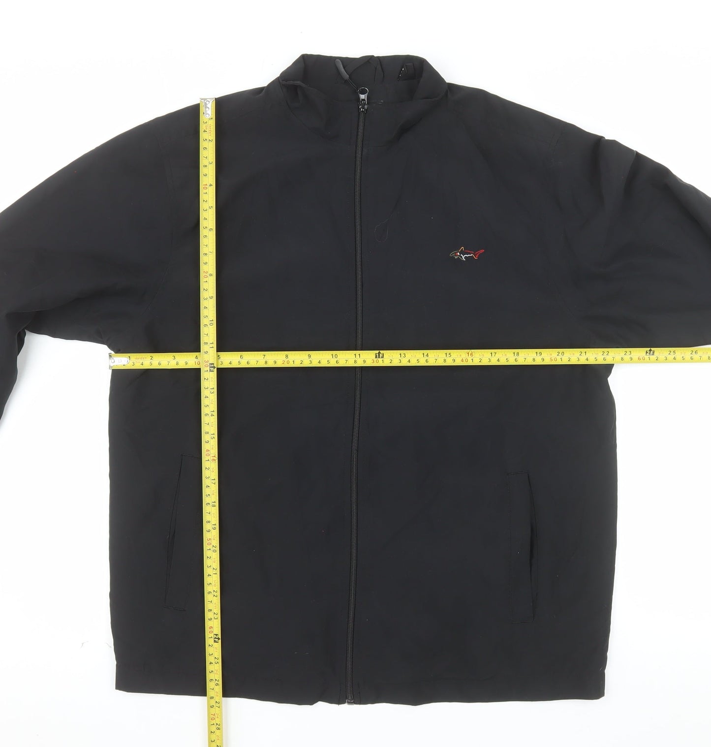 Greg Norman Men's Black M Basic Golf Jacket Full Zip Lightweight