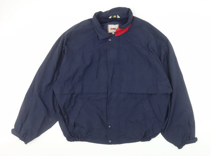 SK Design Men's Blue XL Nylon Bomber Jacket with Lining