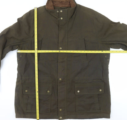 L.L. Bean Men's Brown 2XL Tall Waxed Cotton Outdoor Jacket
