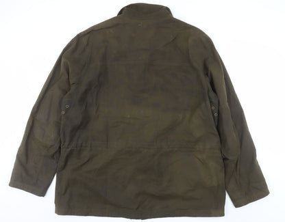 L.L. Bean Men's Brown 2XL Tall Waxed Cotton Outdoor Jacket